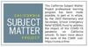 Logo - California Subject Matter Project